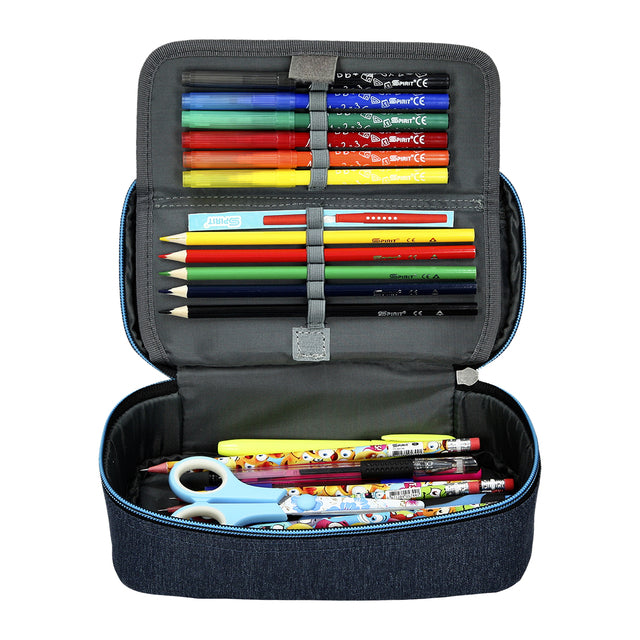 Etui bak Spirit donkergrijs/lichtblauw my bag 39