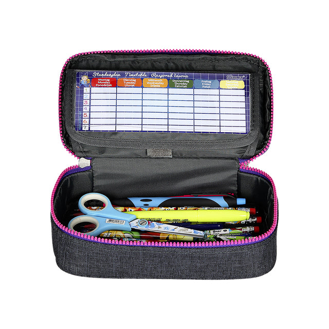Etui bak Spirit donkergrijs/roze my bag 40