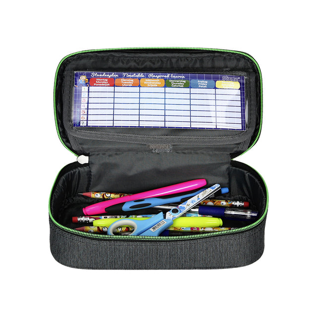 Etui bak Spirit donkergrijs/lichtgroen my bag 41