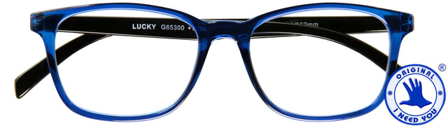 Leesbril I Need You Lucky +2.00 blauw-zwart