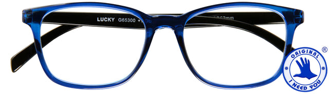 Leesbril I Need You Lucky +3.00 dpt blauw-zwart