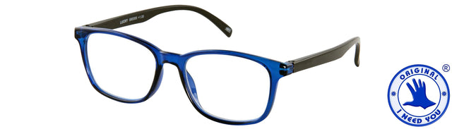 Leesbril I Need You Lucky +2.50 dpt blauw-zwart