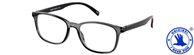 Leesbril I Need You Lucky +1.50 grijs-zwart