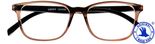 Leesbril I Need You Lucky +3.00 dpt bruin-zwart