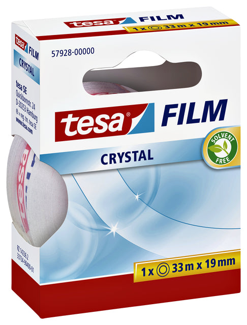Plakband Tesa film Crystal 19mmx33m (per 10 stuks)