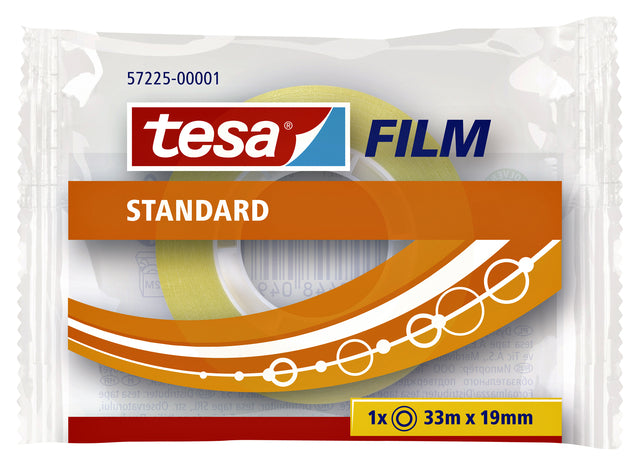 Plakband Tesa film standaard 19mmx33m (per 24 stuks)
