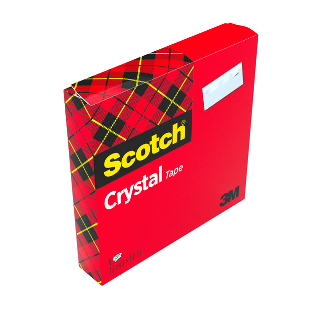 Plakband Scotch Crystal 600 19mmx33m transparant