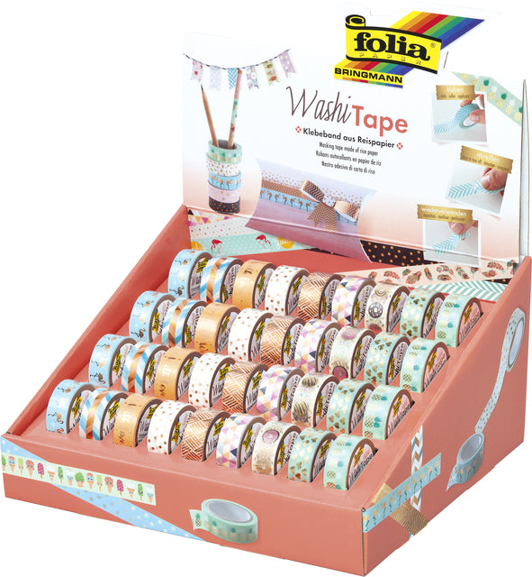 Washi tape Folia hotfoil (per 36 stuks)