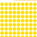 Etiket HERMA 1841 rond 8mm geel 540stuks