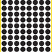 Etiket Avery Zweckform 3009 rond 8mm zwart 416stuks