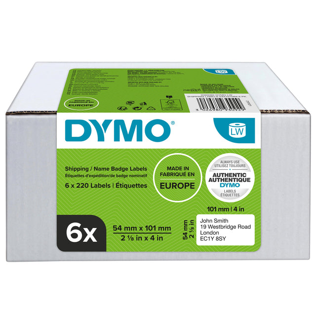 Etiket Dymo 99014 labelwriter 54x101mm adreslabel 1320stuks