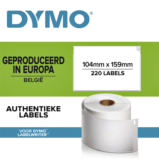 Etiket Dymo 904980 labelprint  104x159mm 220st.