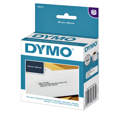 Etiket Dymo 19831 labelwriter 28x89mm adreslabel 130stuks