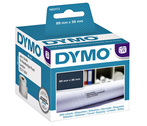 Etiket Dymo 99831 labelwriter 36x89mm adreslabel 260stuks