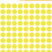 Etiket HERMA 1834 rond 8mm fluor geel 540stuks