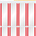 Etiket HERMA 1902 54x19mm naametiket wit rood zijde 16stuks