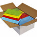 Cadeauzak kraft uni color 12x19cm assorti doos à 4x250 stuks