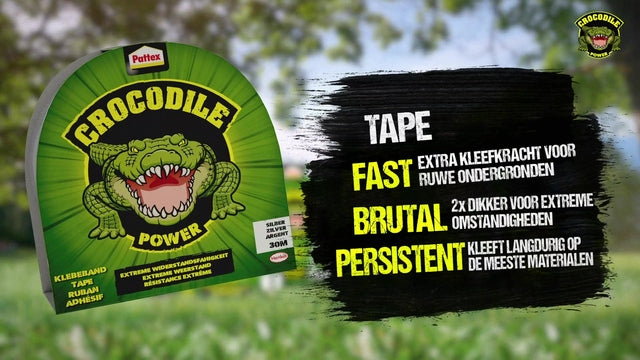 Plakband Pattex Crocodile duct tape 50mmx30m zilver