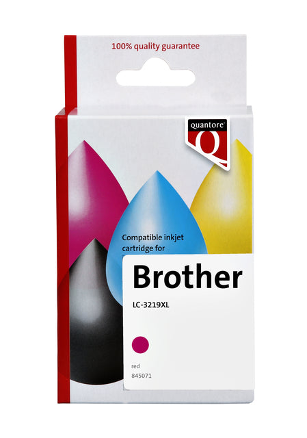 Inktcartridge Quantore Brother LC-3219XL rood