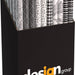 Inpakpapier Design Group 200x70cm zwart wit assorti (per 60 stuks)