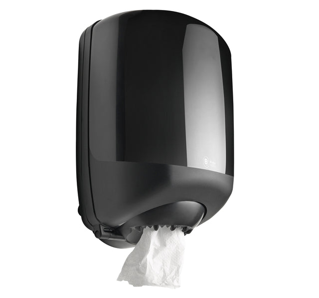 Dispenser BlackSatino Midi voor poetsrollen