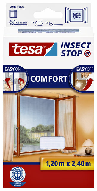 Insectenhor Tesa 55918 voor raam 1,2x2,4m wit