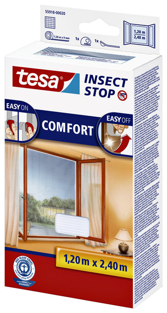 Insectenhor Tesa 55918 voor raam 1,2x2,4m wit