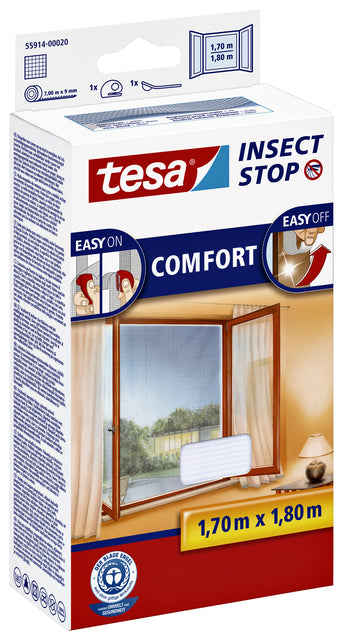 Insectenhor Tesa 55914 voor raam 1,7x1,8m wit