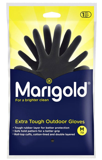 Huishoudhandschoen Marigold Outdoor zwart medium