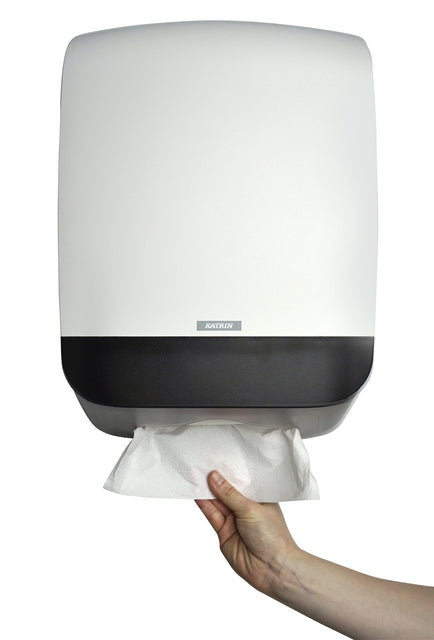 Dispenser Katrin 90168 vouwhanddoeken Maxi wit