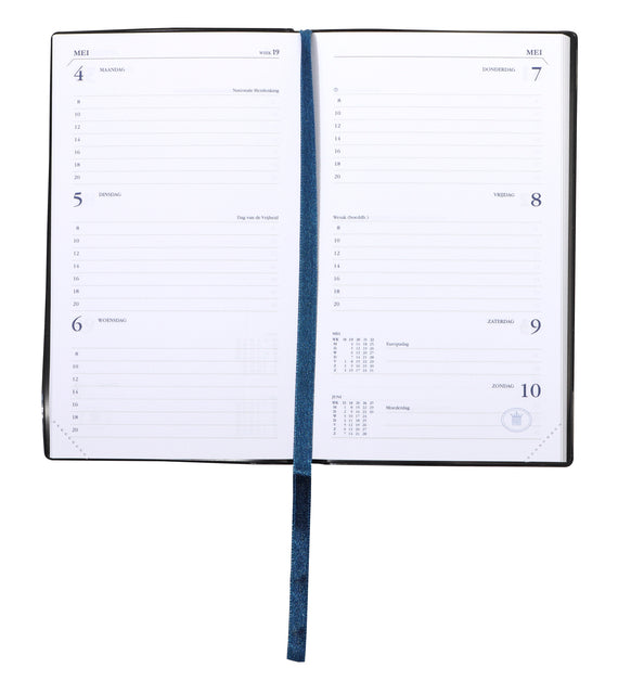Agenda 2023 Ryam Memoplan 7 Suprema 7dagen/2pagina's zwart