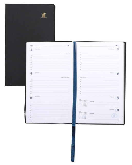 Agenda 2023 Ryam Memoplan 7 Suprema 7dagen/2pagina's zwart