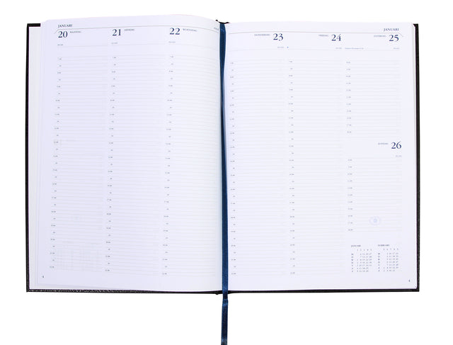 Agenda 2023 Ryam Weekly Mundior 7dagen/2pagina's zwart