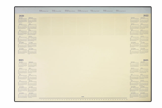 Onderlegblok 2023 Brepols Desk Mate 7dag/1pag 42.2x59cm 35vel in houder