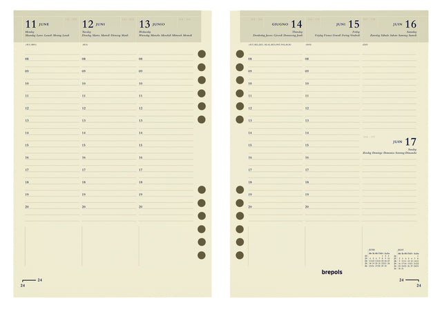 Agendavulling 2023 Brepols Brefax 7 7dag/2pagina's