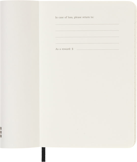 Agenda notitieboek 2023 Moleskine 12mnd Large soft cover zwart