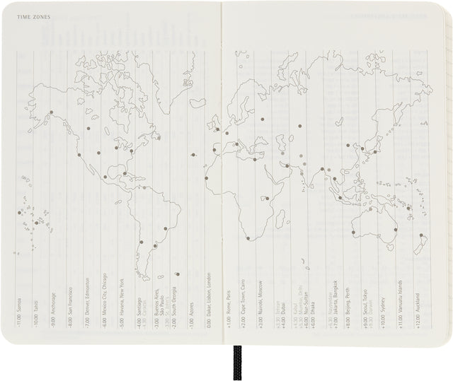 Agenda notitieboek 2023 Moleskine 12mnd Pocket soft cover zwart