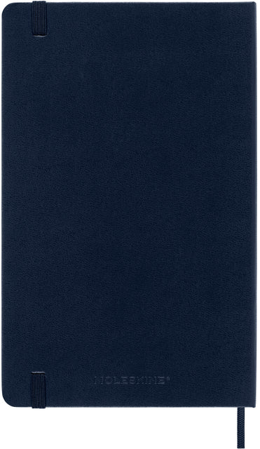 Agenda notitieboek 2023 Moleskine 12mnd Large hard cover saffierblauw
