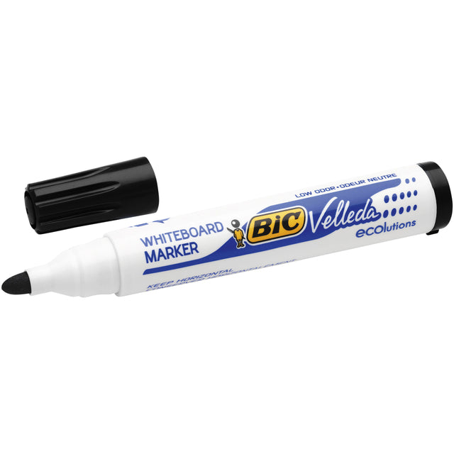 Viltstift Bic 1701 whiteboard rond zwart 1.4mm (per 12 stuks)