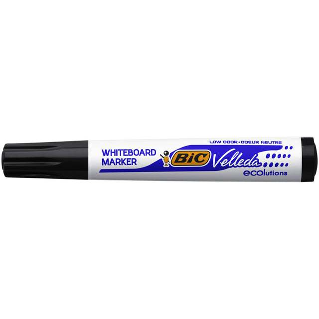 Viltstift Bic 1701 whiteboard rond zwart 1.4mm (per 12 stuks)