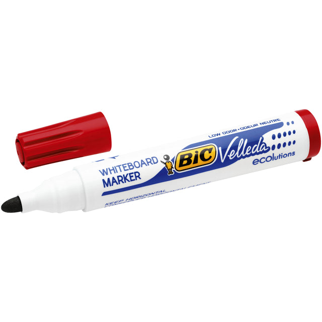 Viltstift Bic 1701 whiteboard rond rood 1.4mm (per 12 stuks)