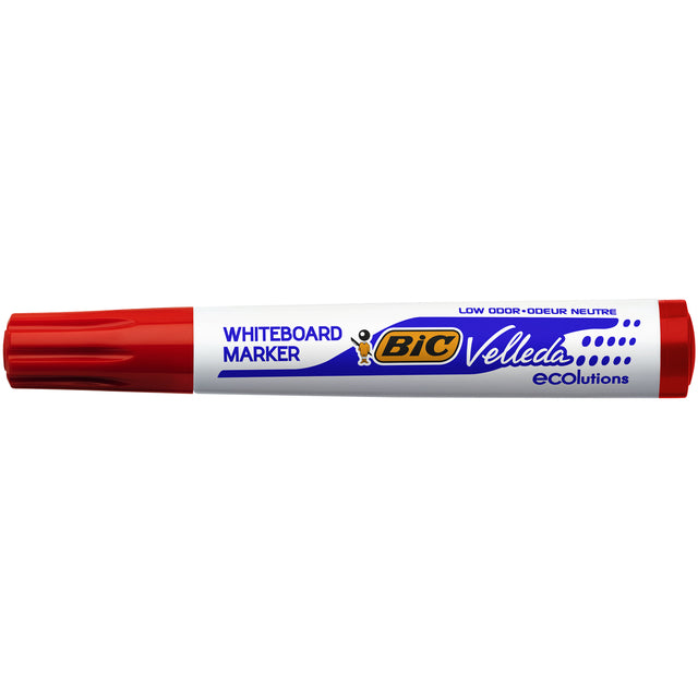 Viltstift Bic 1701 whiteboard rond rood 1.4mm (per 12 stuks)