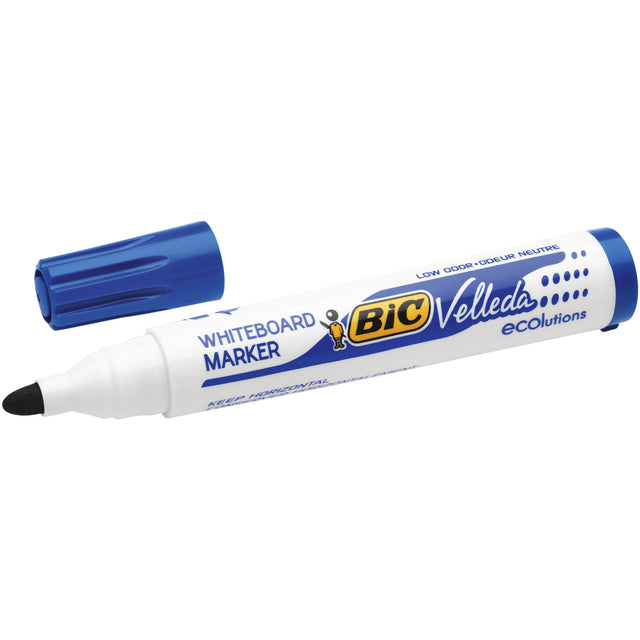 Viltstift Bic 1701 whiteboard rond blauw 1.4mm (per 12 stuks)