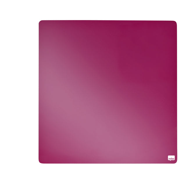 Whiteboard Nobo tegel 36x36cm roze magnetisch