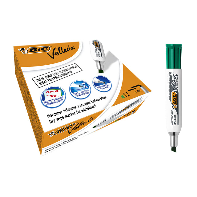 Viltstift Bic 1781 whiteboard schuin groen 3.2-5.5mm