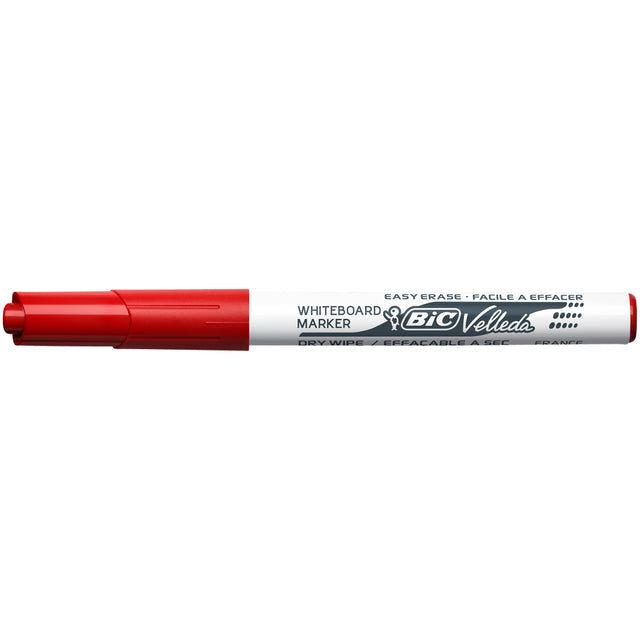 Viltstift Bic 1741 whiteboard rond rood 1.4mm (per 12 stuks)
