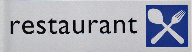 Infobord pictogram restaurant 165x44mm