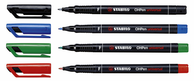 Viltstift STABILO OHpen permanent 842/46 rond 0.7mm zwart