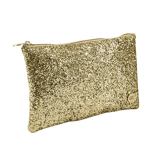 Etui Lannoo QC Sparkle Cosmetic 21cm glitter goud