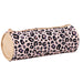 Etui Lannoo Mixed Designs leopard rond 23cm roze